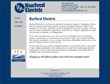 Tablet Screenshot of burfordelectric.com